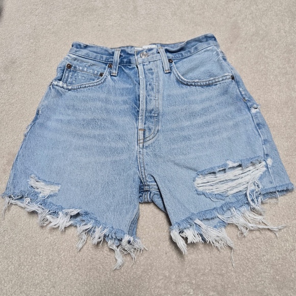 AGOLDE RILEY HIGH RISE SLIM SHORTS - Picture 5 of 8